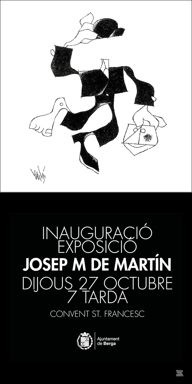 Inauguració de l'exposició dedicada a Josep M. de Martín 