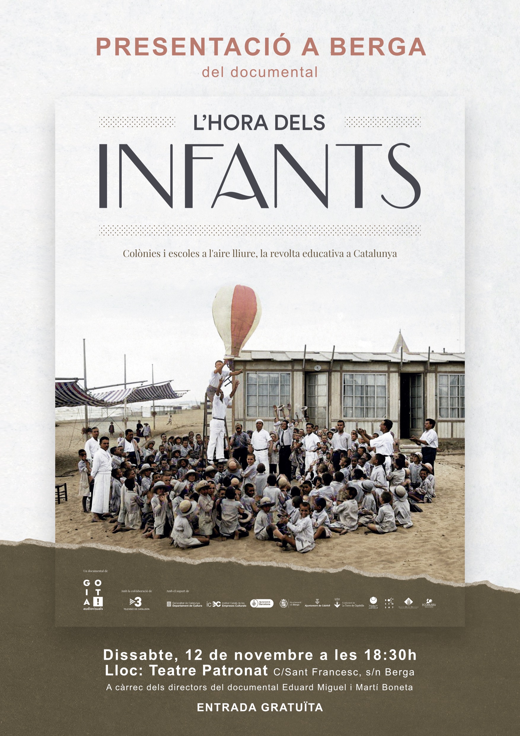 Projecció del documental: "L'hora dels infants"  