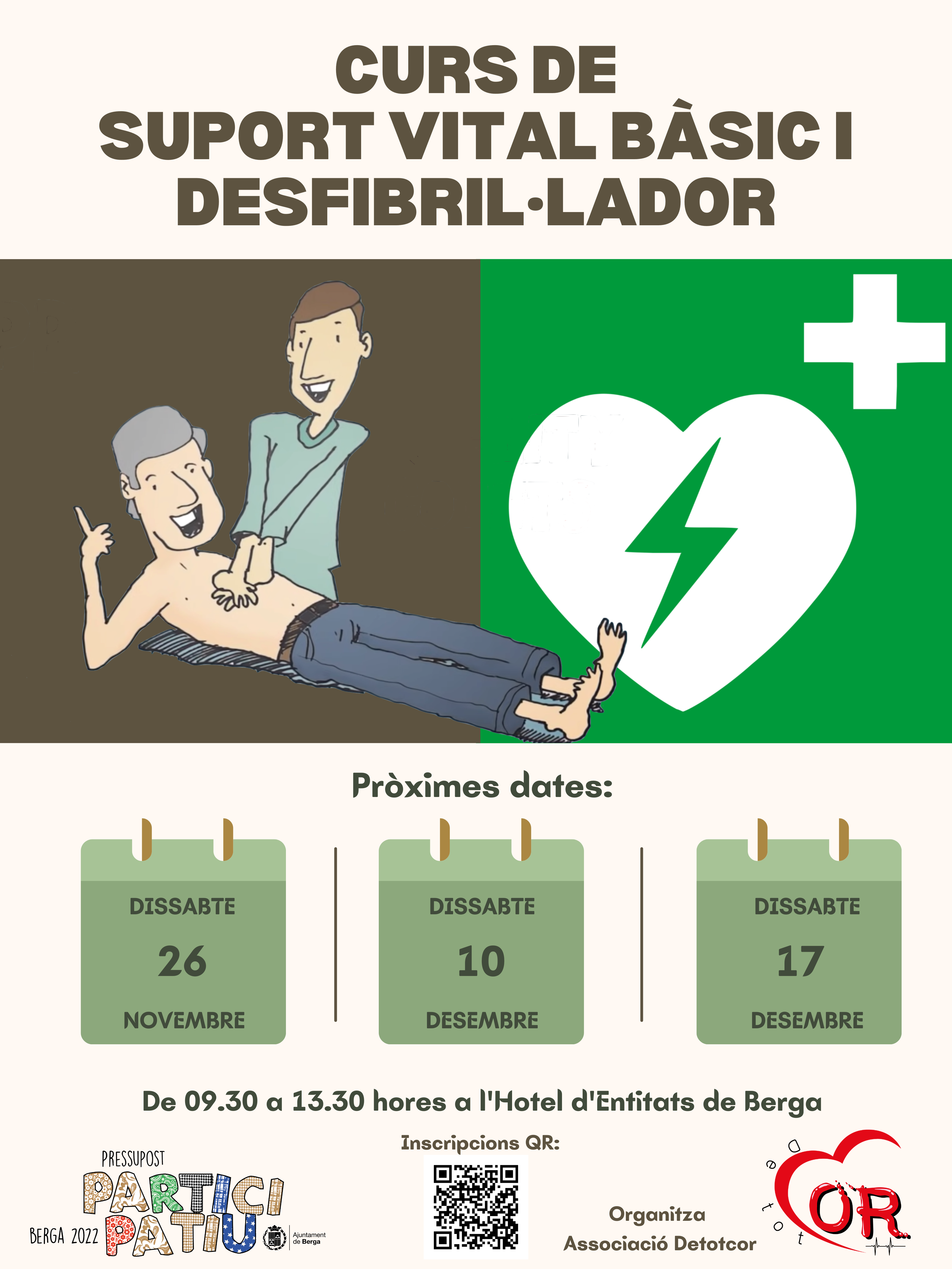 Curs de suport vital bàsic i desfibril·lador