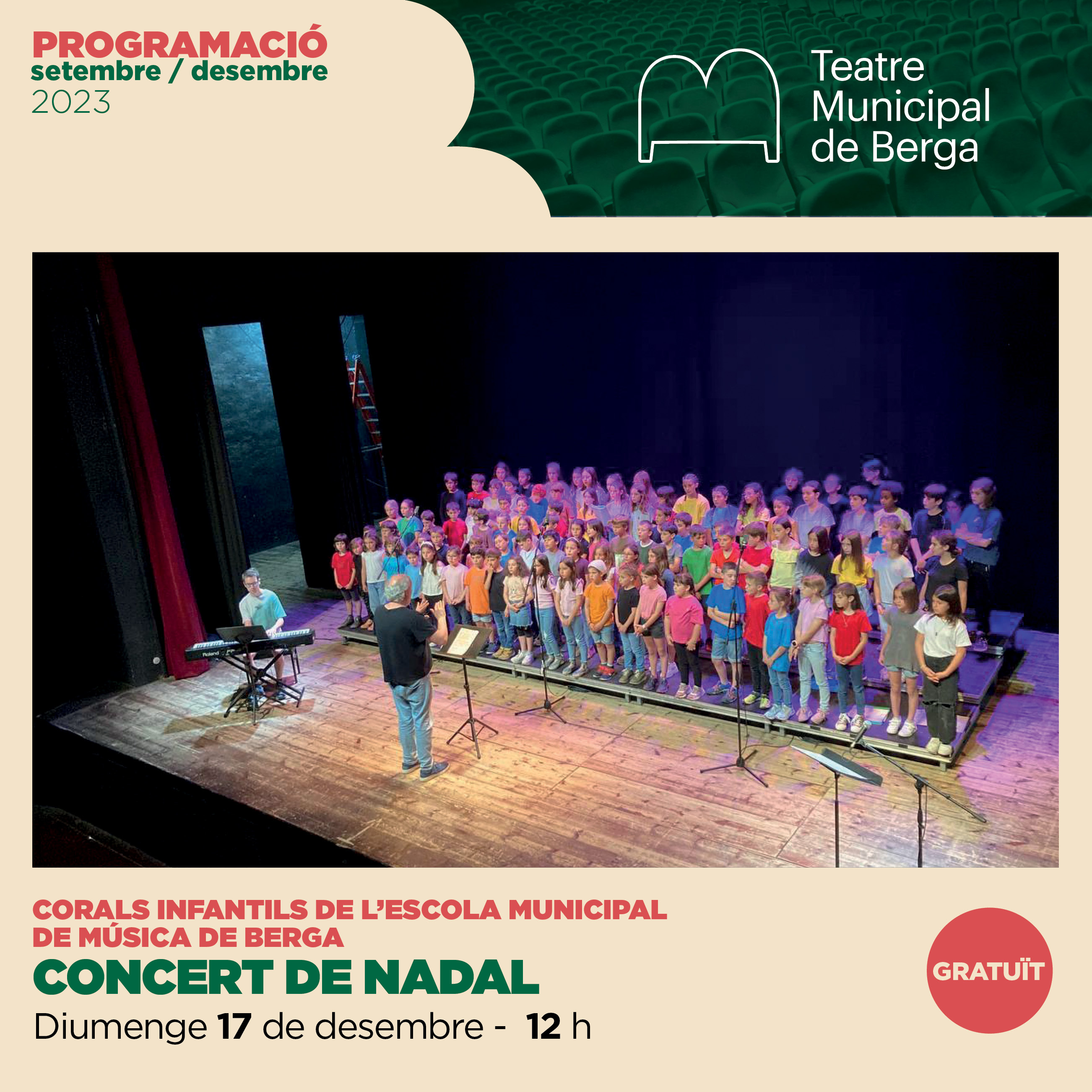 Cartell - Concert de les corals infantils de l'EMM Berga