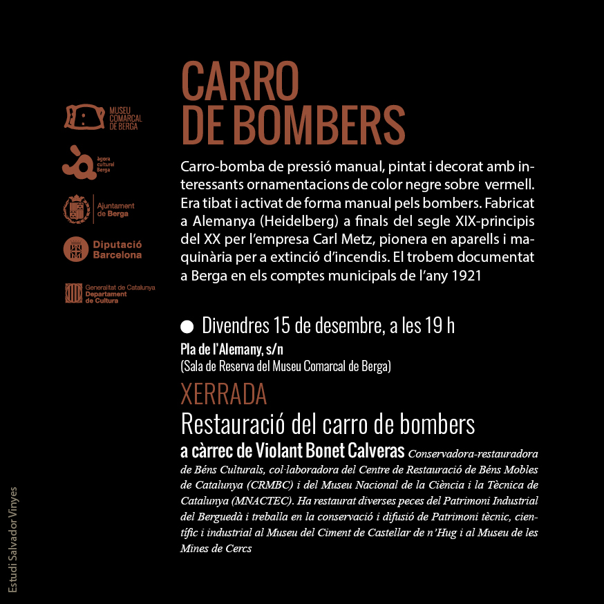 Postal - Carro de Bombers 
