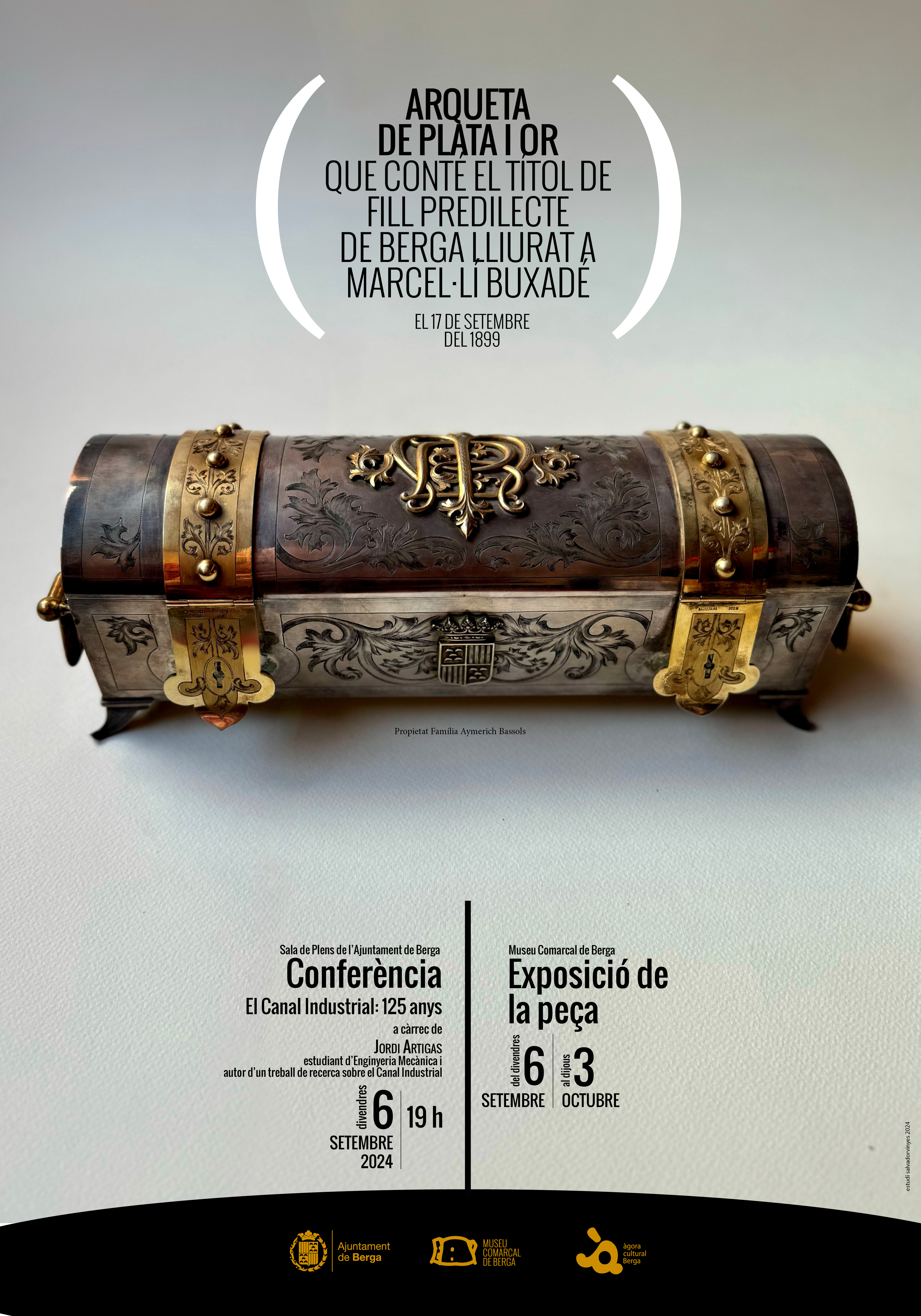 Cartell - 'Arqueta de plata i or'