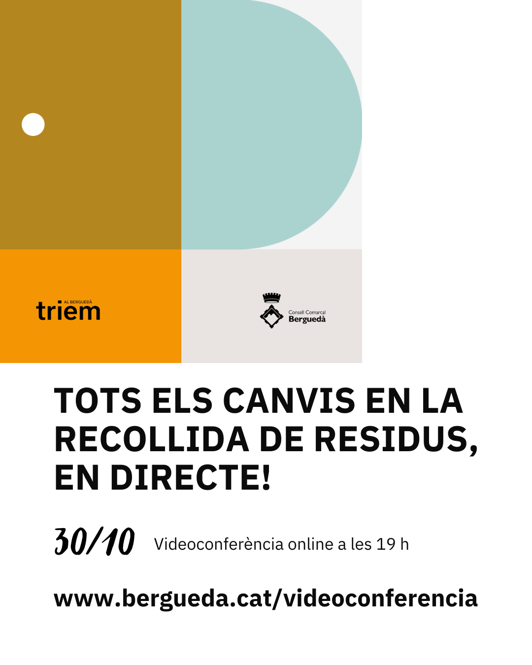 Videoconferència: nou sistema comarcal de recollida de residus 