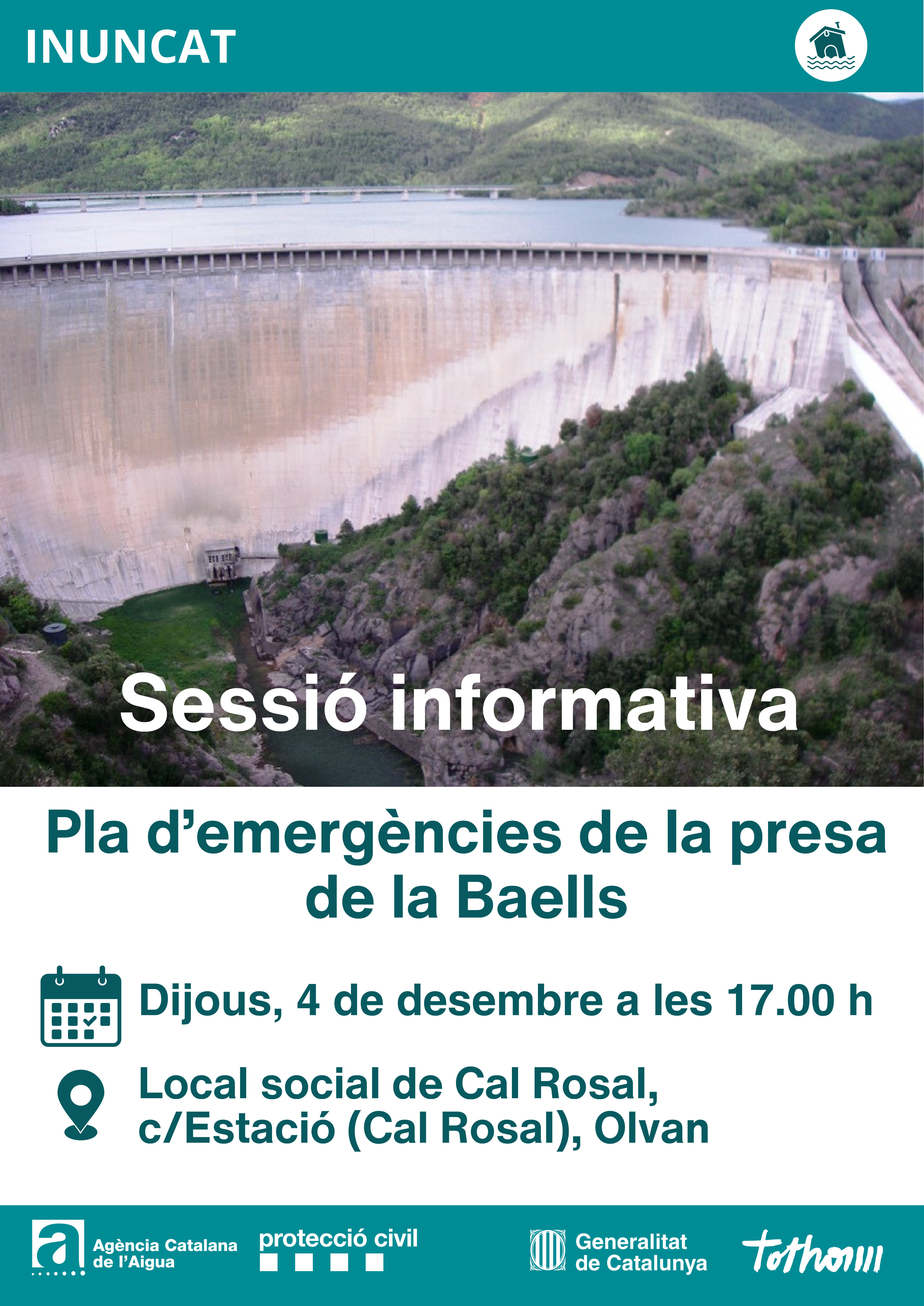 Sessió informativa: Pla d'emergències de la presa de la Baells