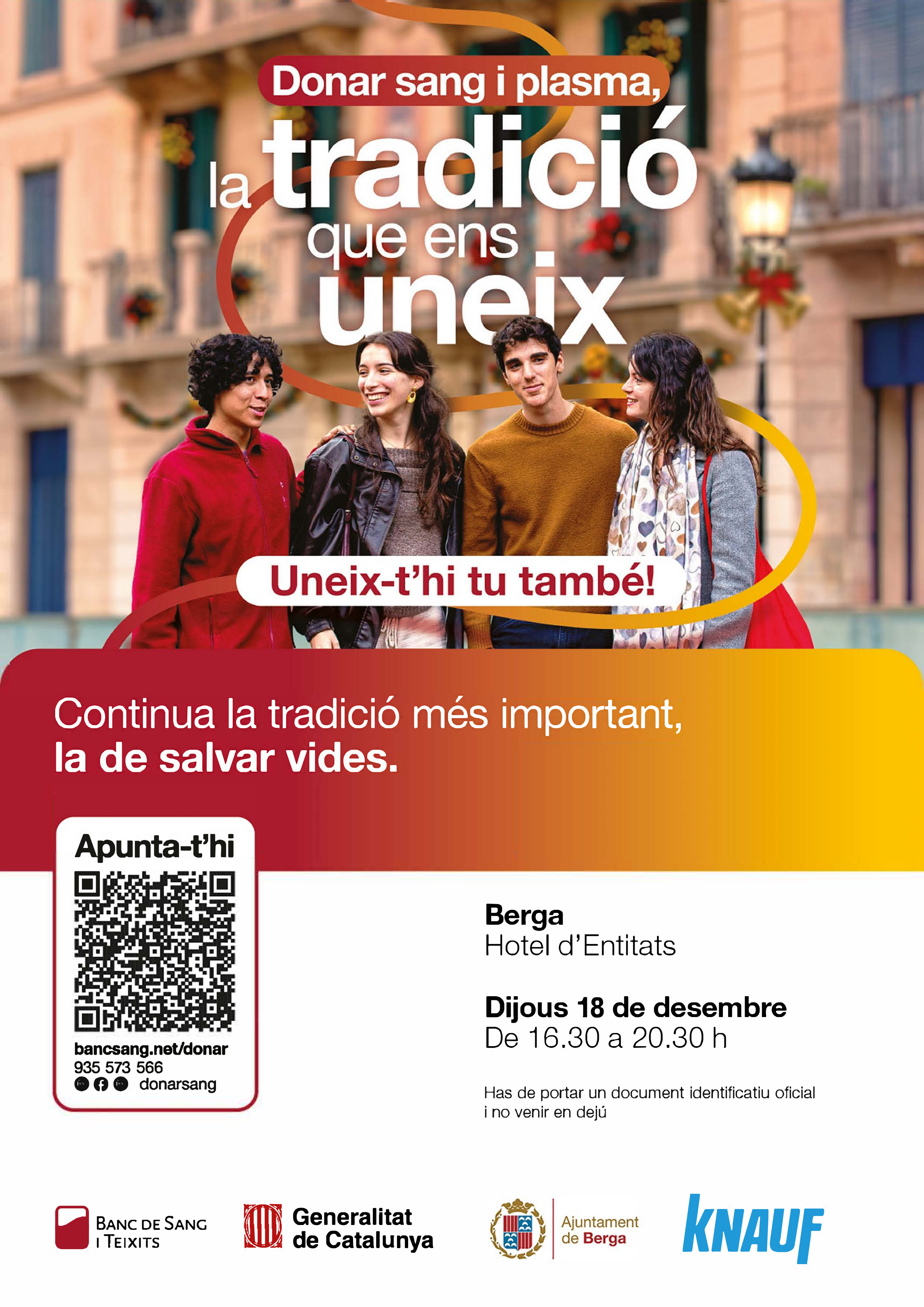 Donació de sang i plasma: 