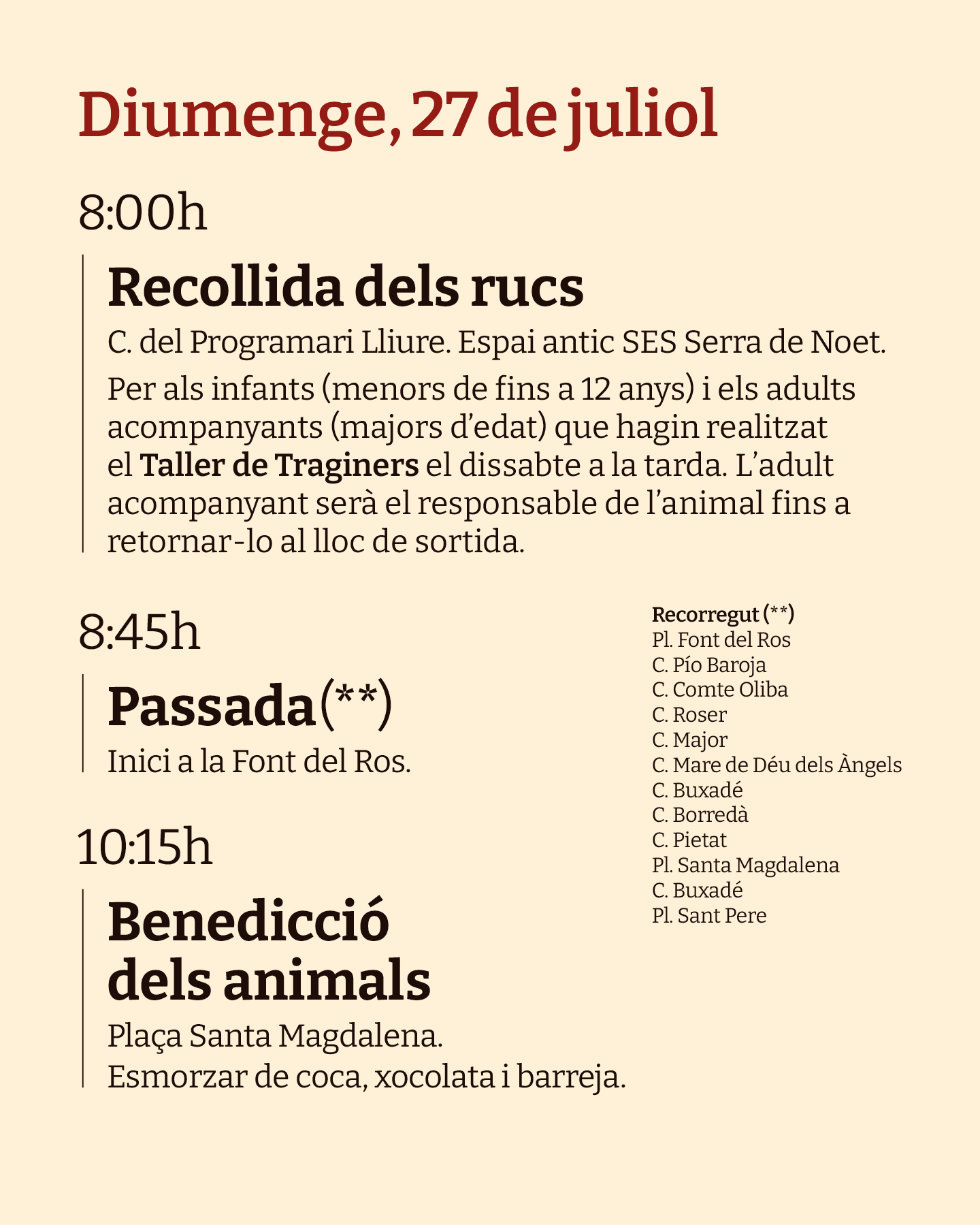 Programació - Els Elois 2025 Programació - Els Elois 2025