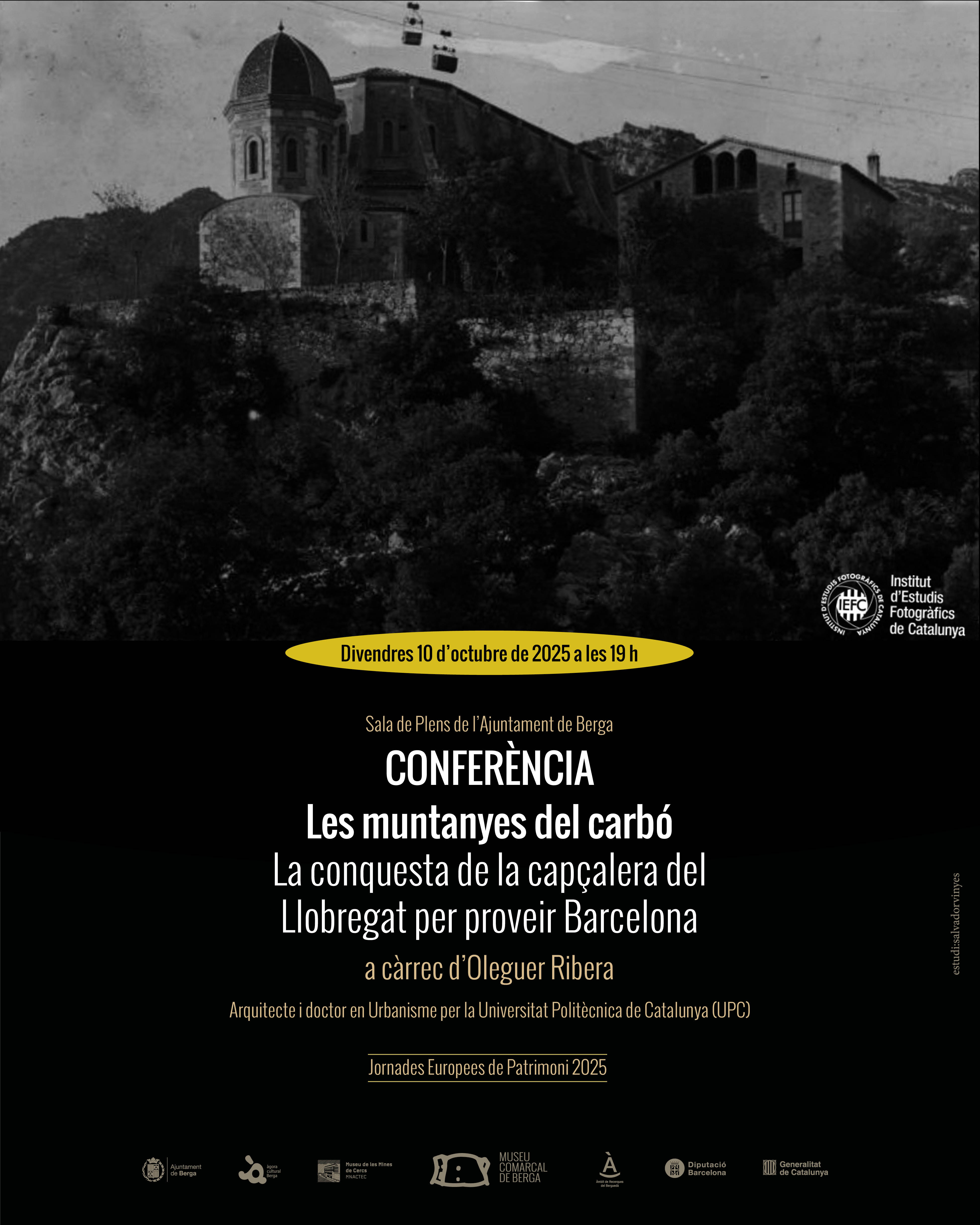 Cartell - "Les muntanyes del carbó. La conquesta de la capçalera del Llobregat per proveir Barcelona"