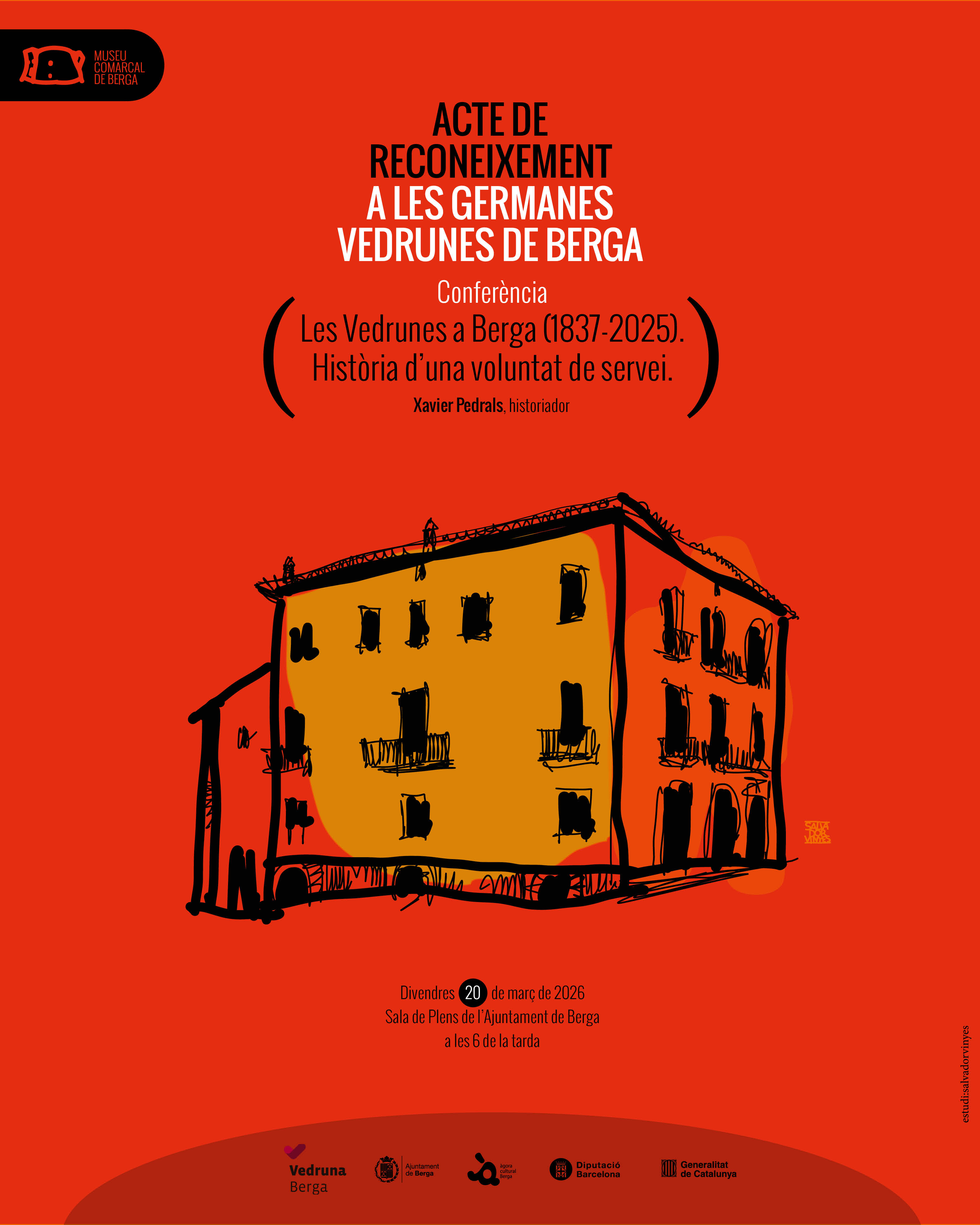 Confer&egrave;ncia: "Les Vedrunes a Berga (1837-2025). Hist&ograve;ria d'una voluntat de servei"