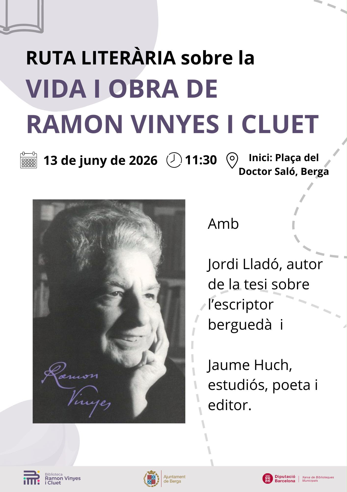 Ruta liter&agrave;ria sobre Ramon Vinyes i Cluet