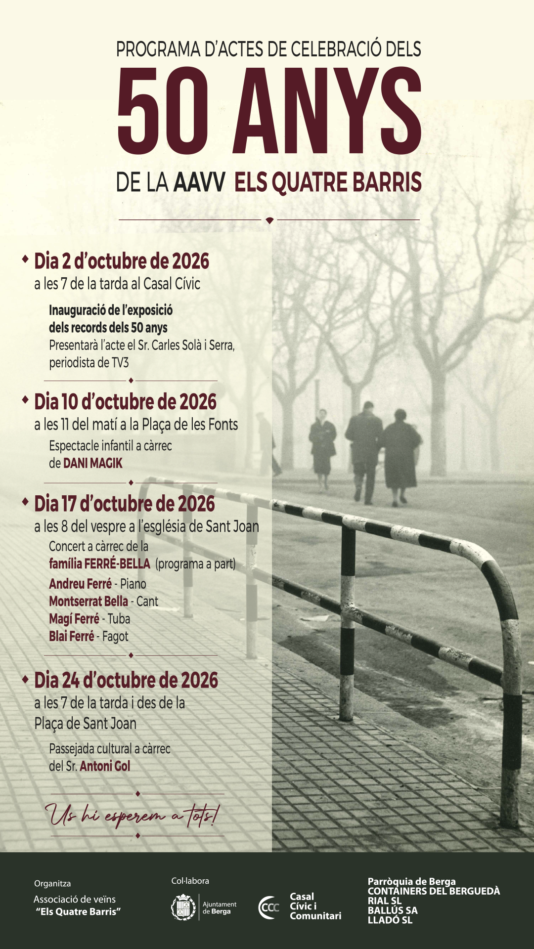 50 anys de l'AA.VV Els Quatre Barris