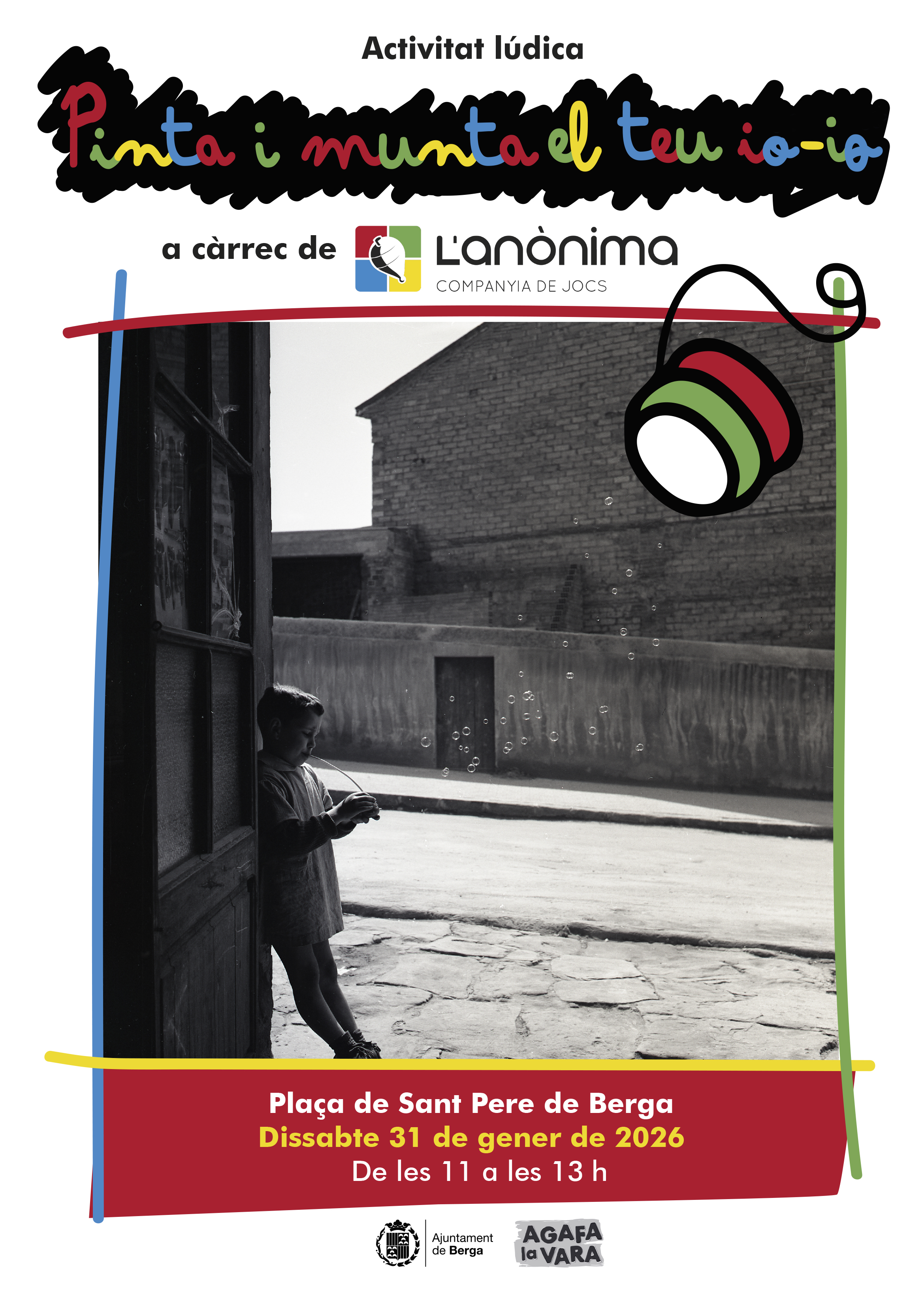 Activitat l&uacute;dica: pinta i munta el teu io-io