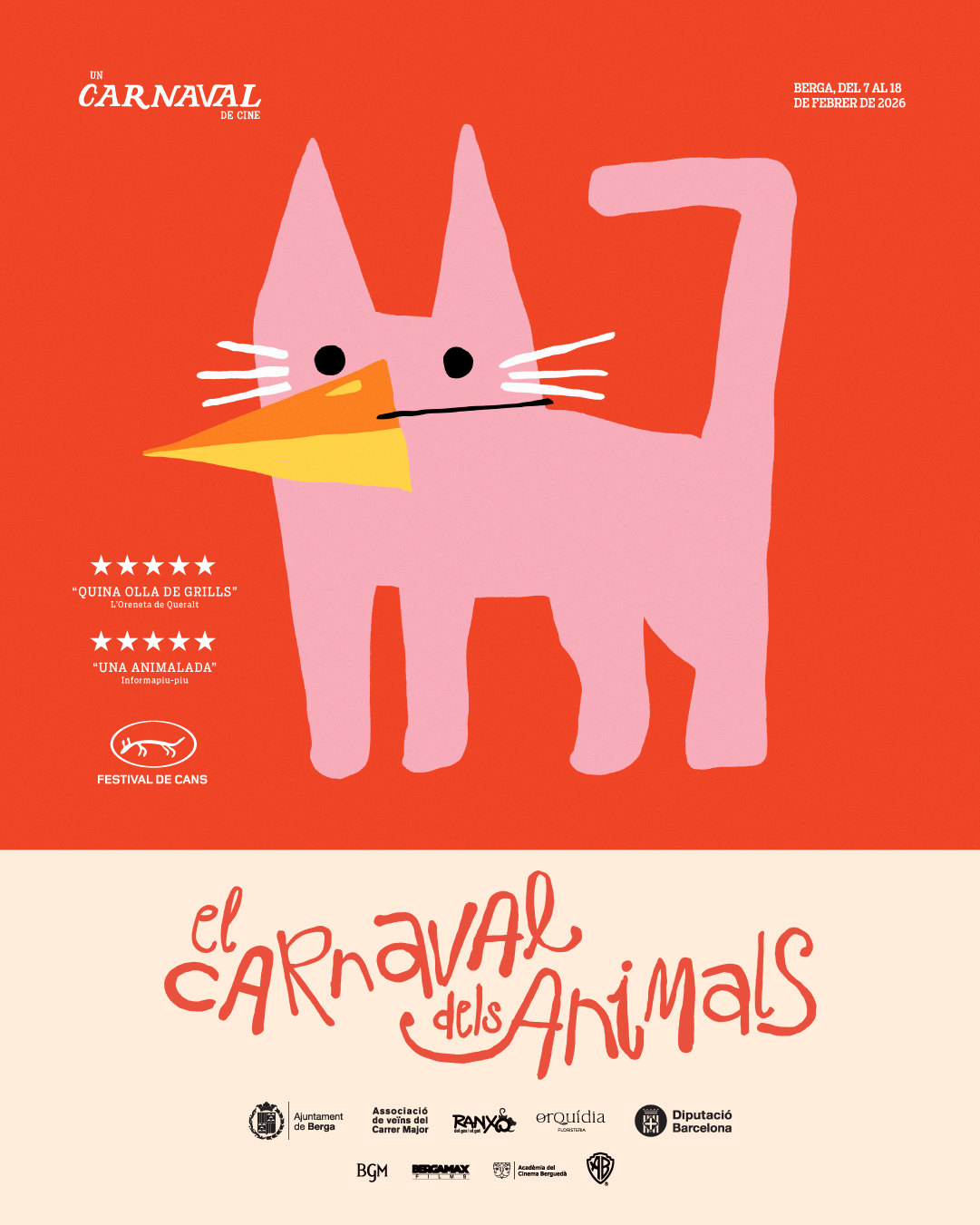  Carnaval 2026: Concurs de mascotes i plantes disfressades i preg&oacute; de les Reines de Cine