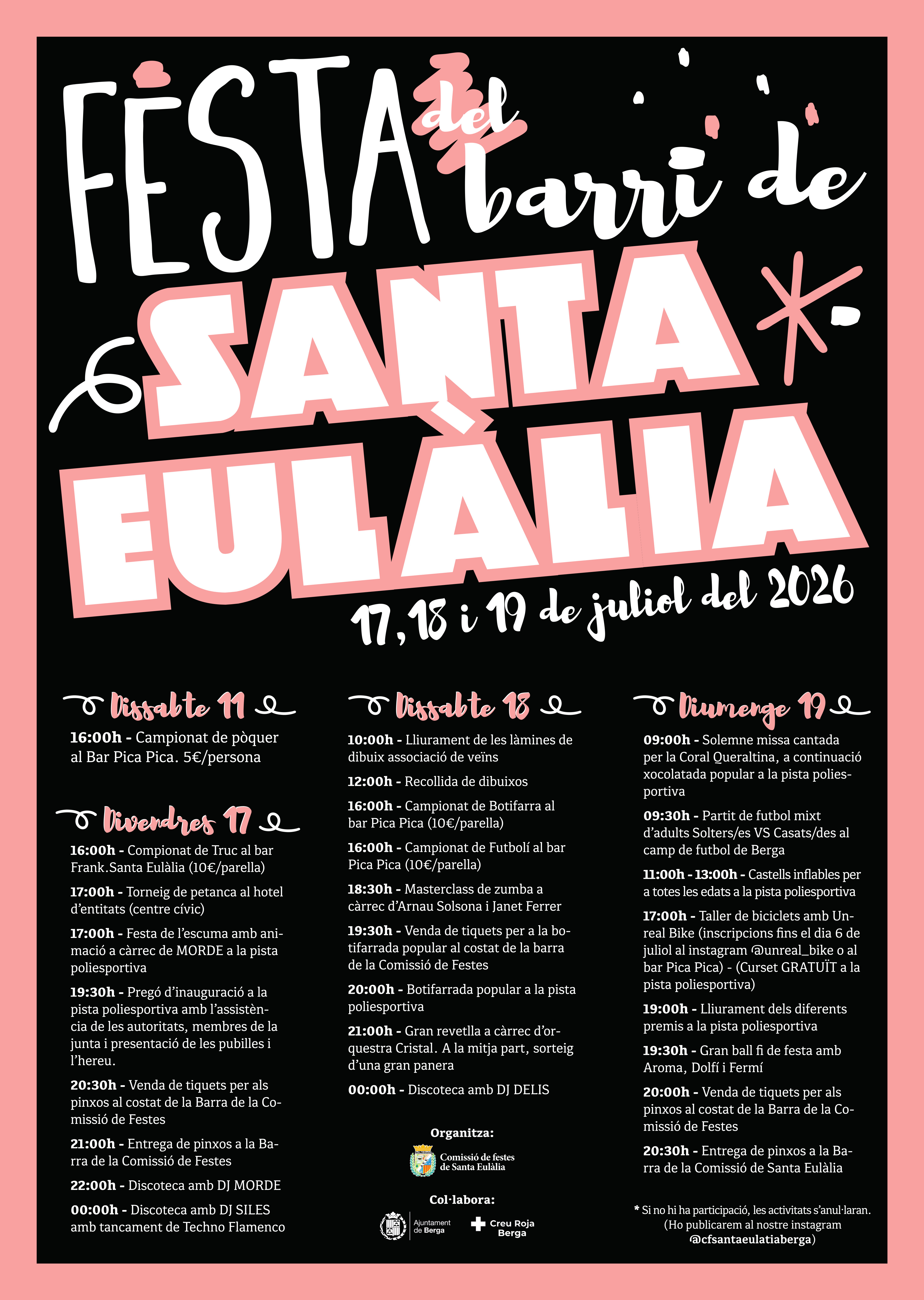 Festa del barri de Santa Eul&agrave;lia 