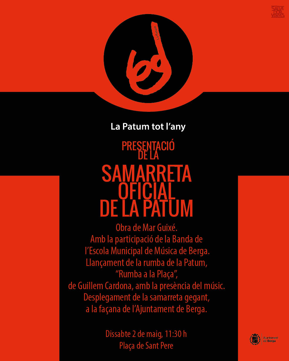 Cartell - Presentaci&oacute; de la samarreta oficial de la Patum 2026