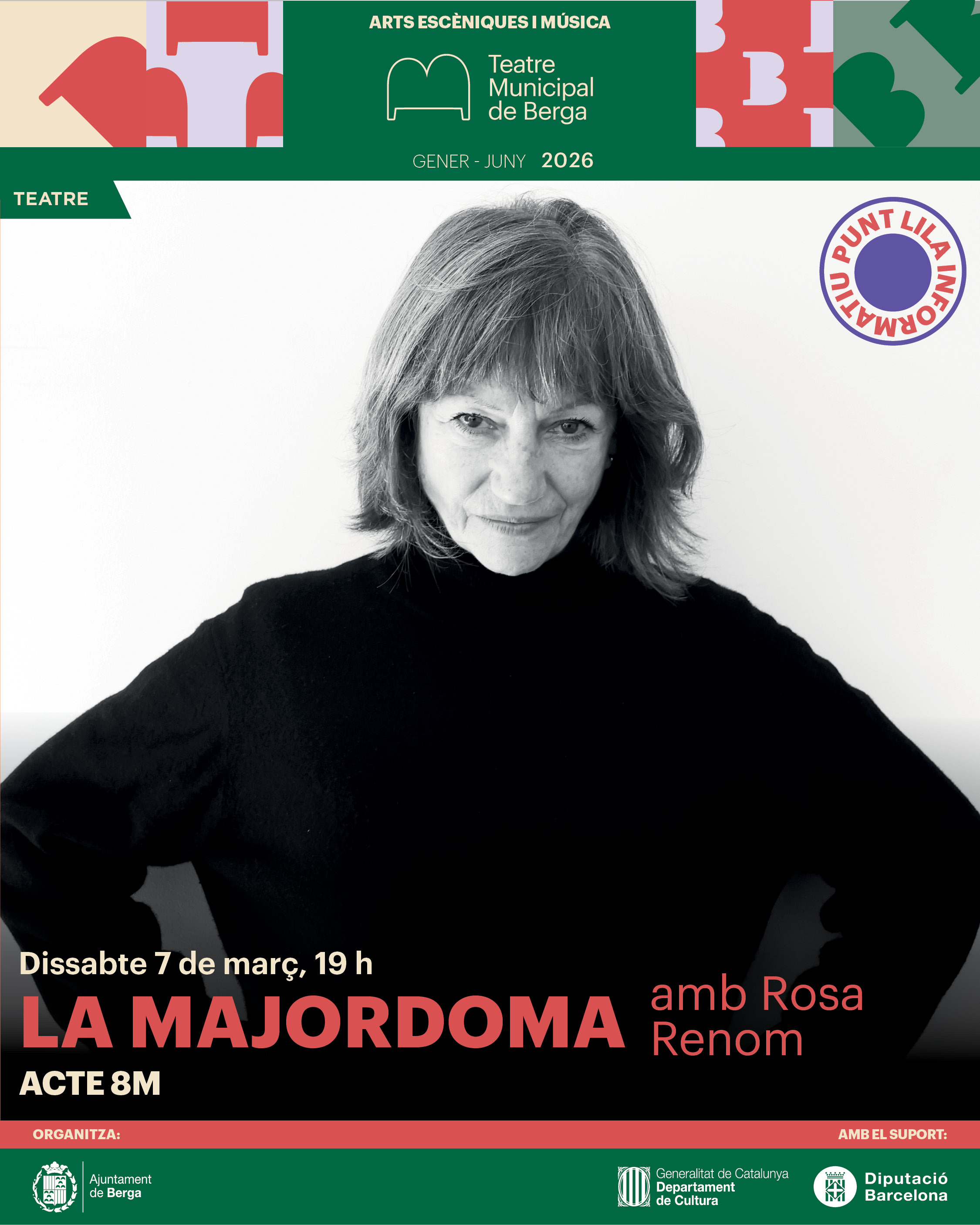 Teatre: "La majordoma" amb Rosa Renom