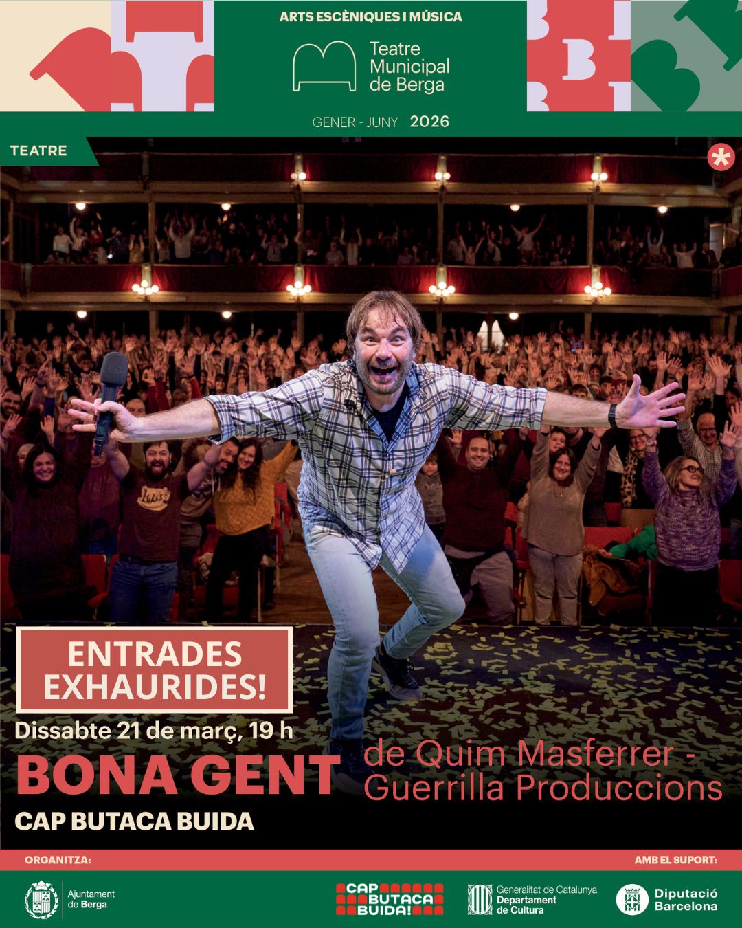 Teatre: "Bona gent" amb Quim Masferrer 