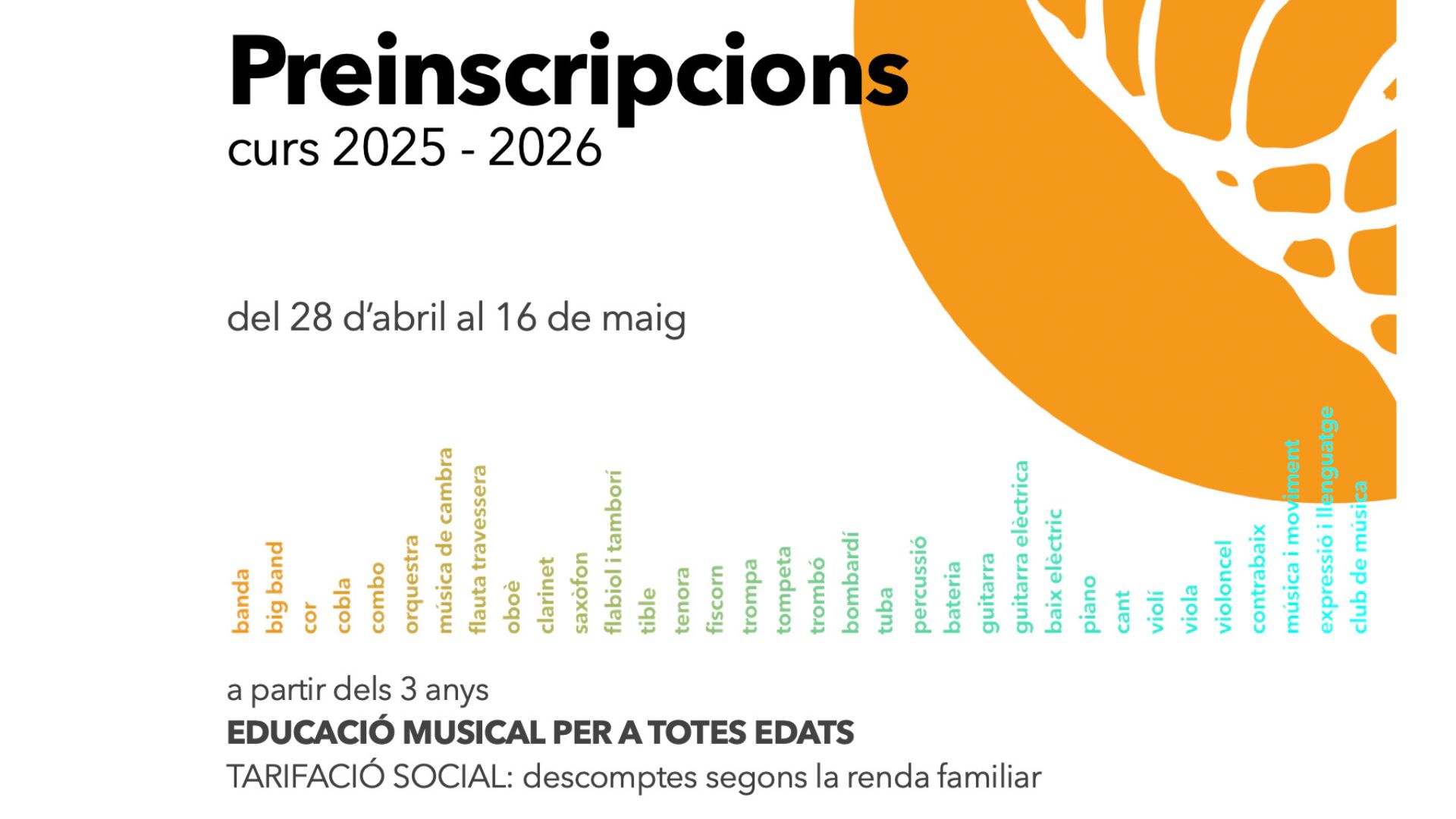 Preinscripció pel curs 2025-2026