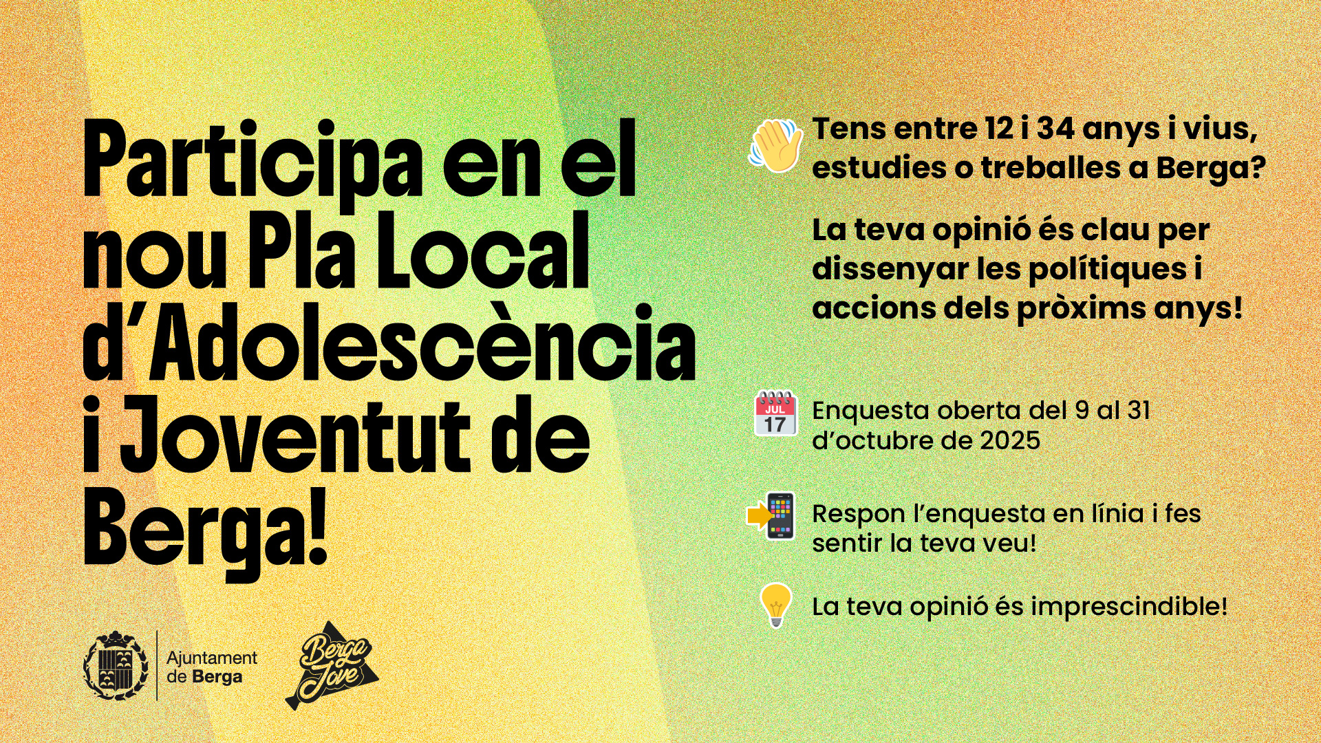 Pla Local d'Adolescència i Joventut 2026-2030