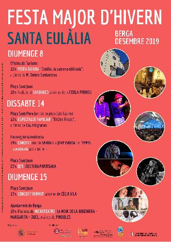 Berga programa música i teatre per omplir de cultura la Festa Major d'hivern durant la festivitat de Santa Eulàlia 