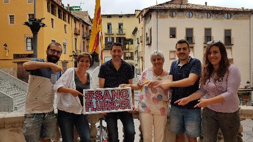 Berga esdevé #sangfluencer per promoure la Marató de Sang que es farà el 12 de setembre, a l'Hotel d'Entitats