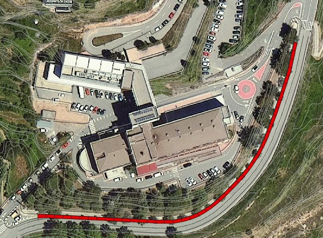 L'Ajuntament de Berga habilita 40 places d'aparcament gratuït a la carretera de Ribes, prop de l'Hospital Sant Bernabé 