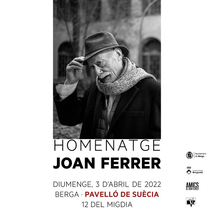 Berga recorda l'artista Joan Ferrer un any després de la seva mort