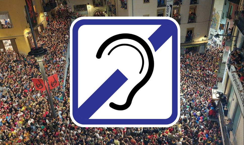 Mesures d'accessibilitat auditiva per a La Patum 2023
