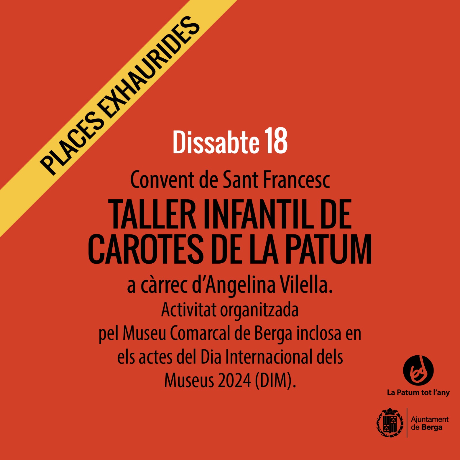 Cartell - Taller infantil de carotes de La Patum