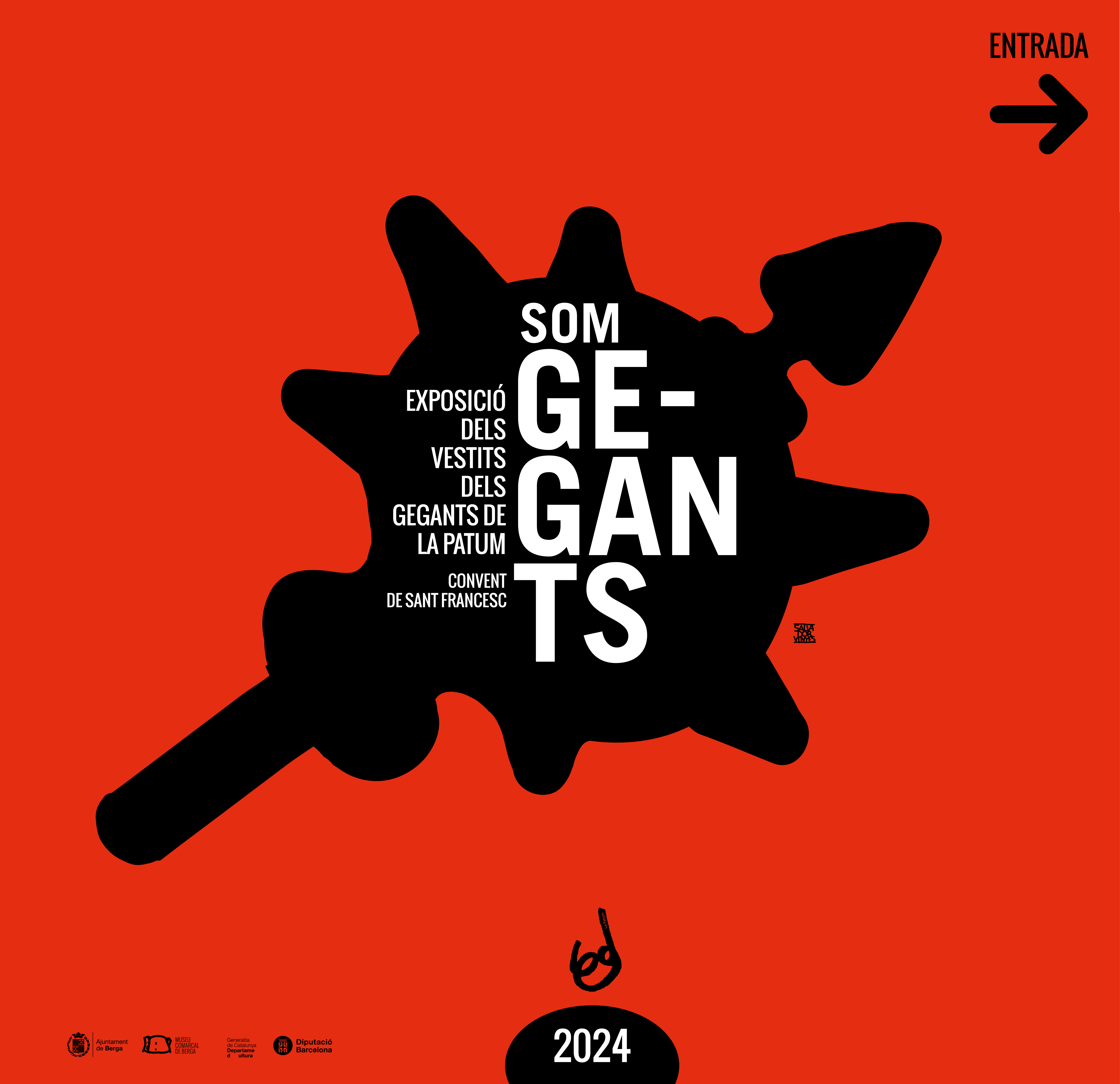 Cartell - Exposició: "100 anys d'història a través de la mirada dels gegants"