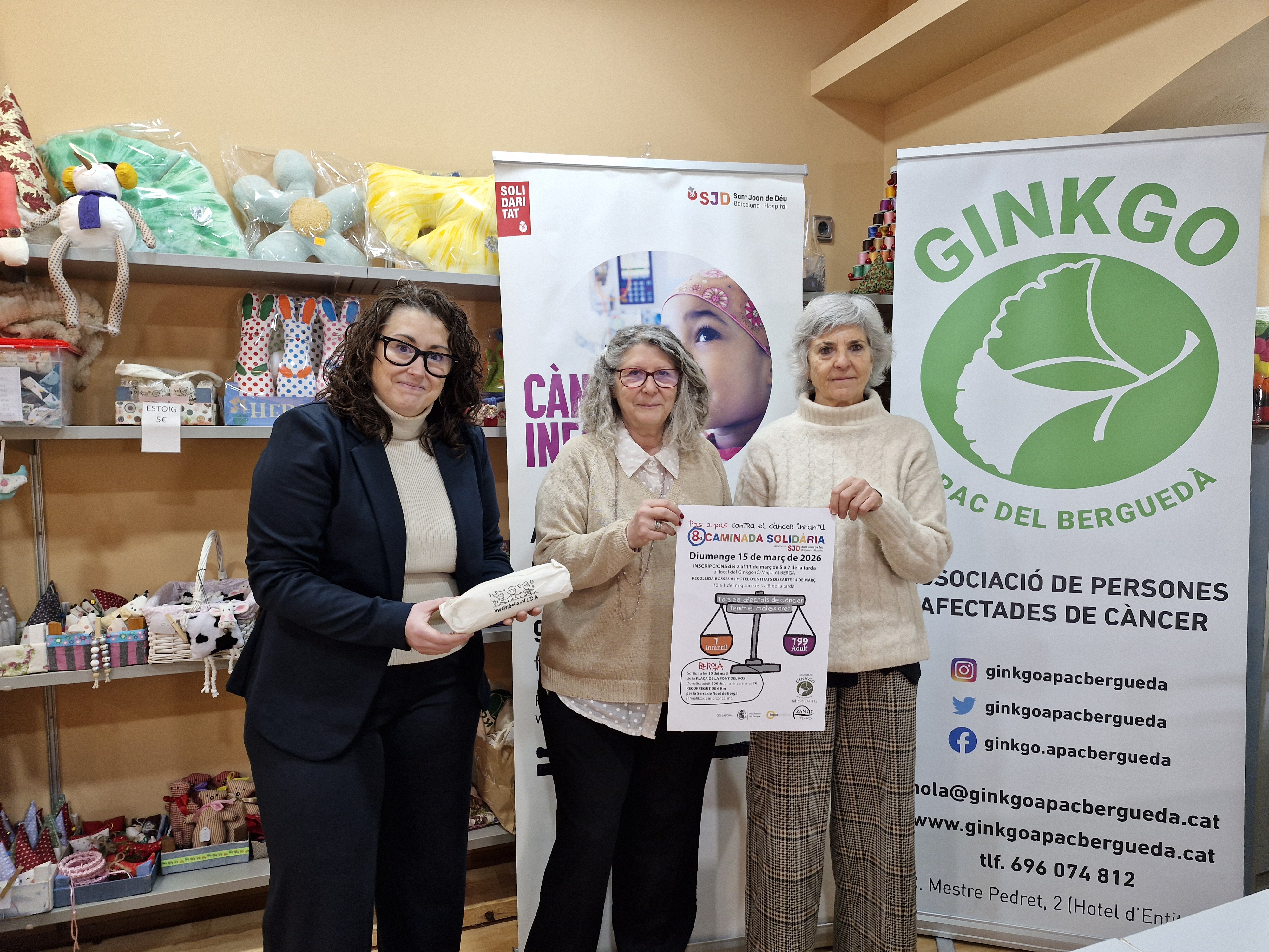 Berga caminar&agrave; per la investigaci&oacute; del c&agrave;ncer infantil en la 8a la caminada solid&agrave;ria de Ginkgo que es far&agrave; el 15 de mar&ccedil;