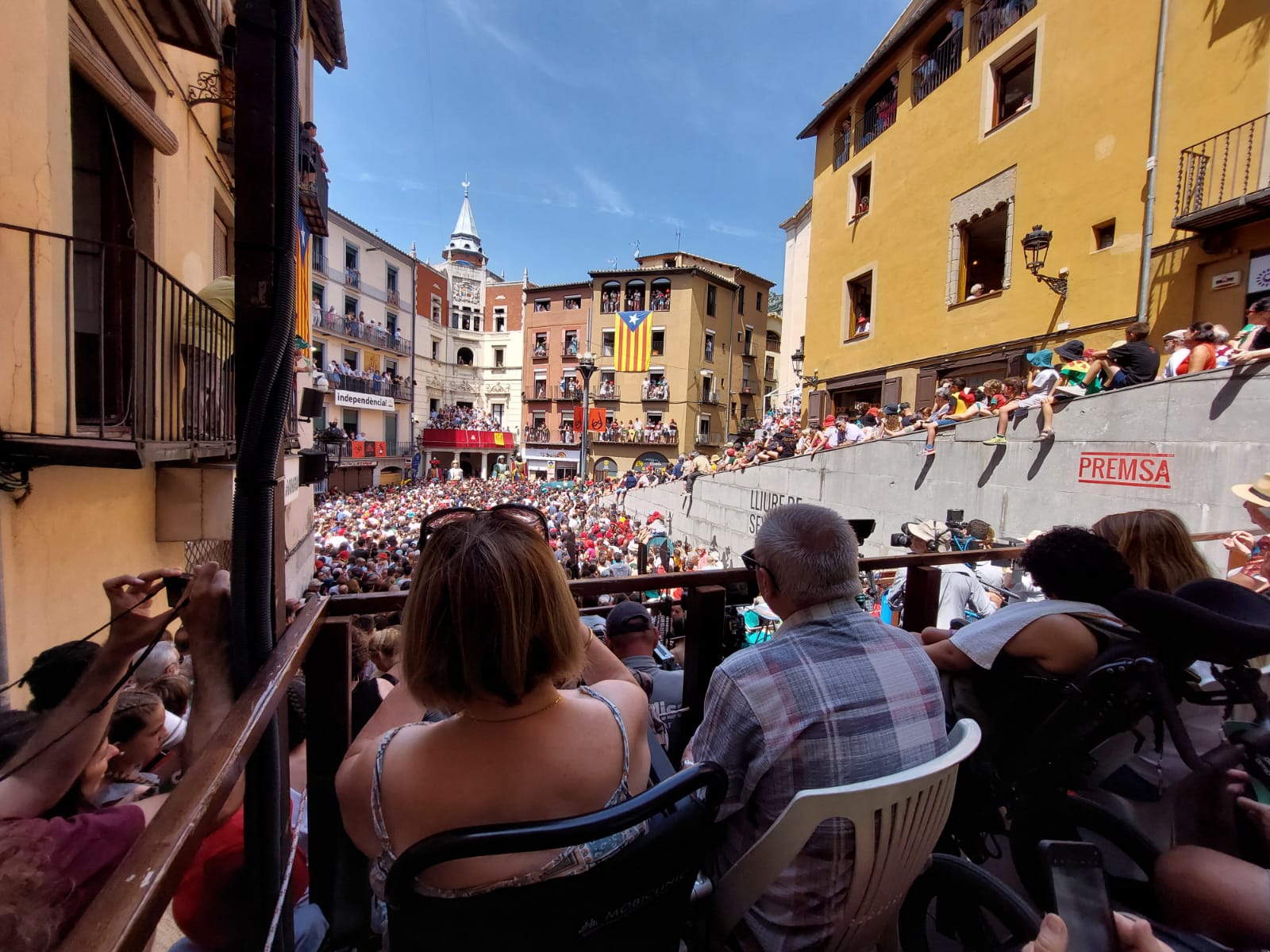La Patum accessible obrir&agrave; la inscripci&oacute; per a l'espai reservat a persones amb mobilitat reduïda i altres diversitats funcionals del 27 d'abril al 8 de maig