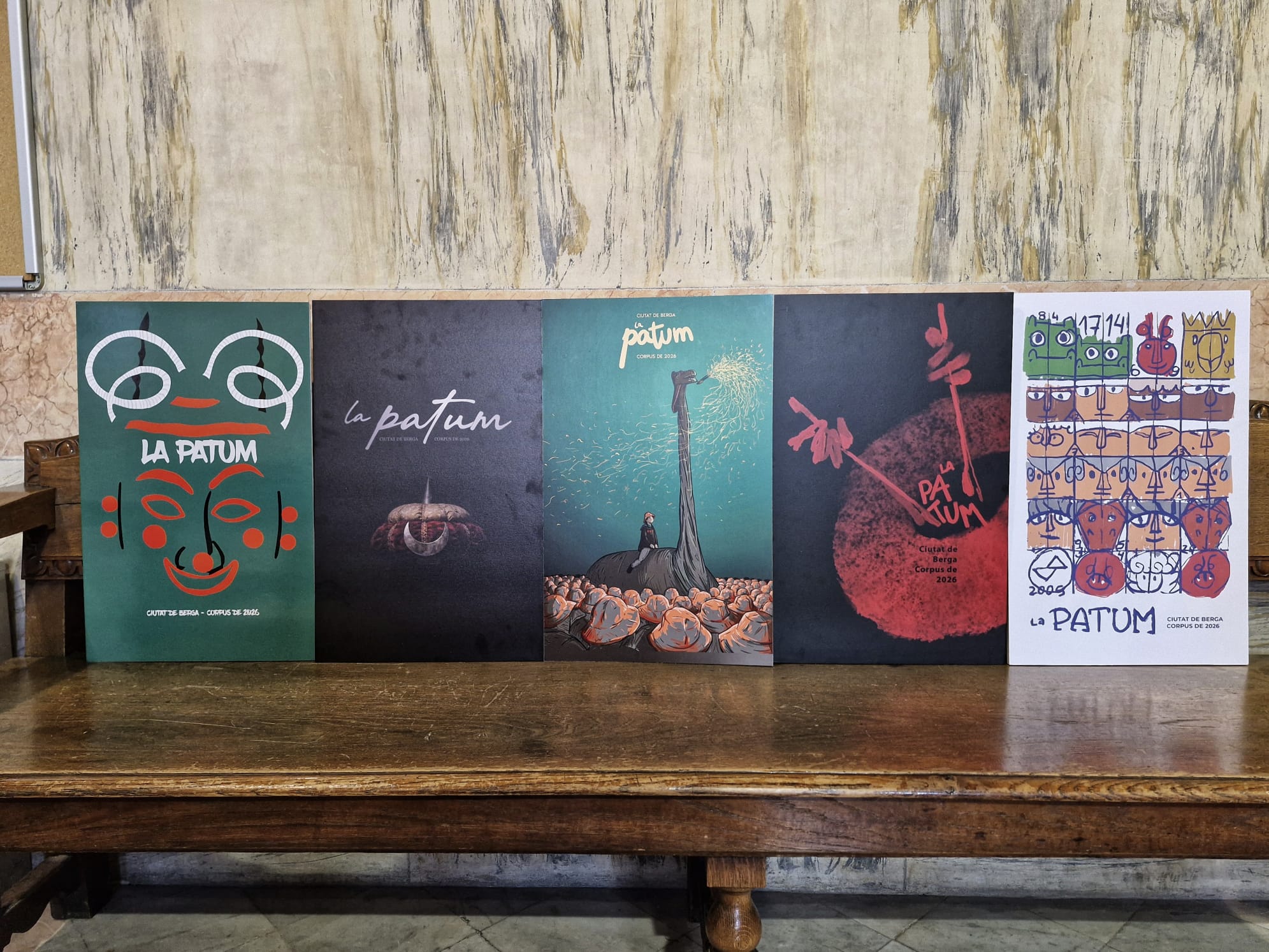 La votaci&oacute; popular de les obres finalistes del 50&egrave; Concurs de cartells de la Patum i la Patum infantil es far&agrave; del 29 de mar&ccedil; al 12 d'abril al consistori bergued&agrave; 